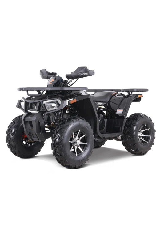 Denago Mudhawk 200FI ATV in Black – 169cc EFI 4-Stroke Engine, Fully Automatic CVT Transmission with Reverse, LED Lights, USB Ports, Digital Display, Front & Rear Racks