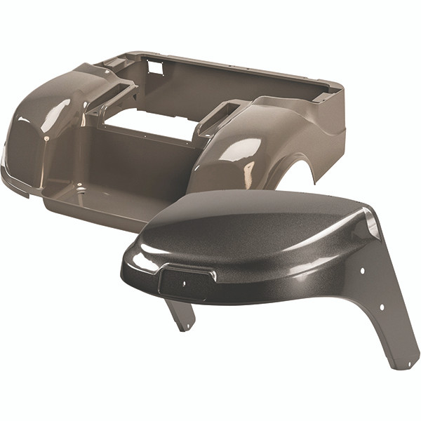"DoubleTake Factory Body Kit for 2014 E-Z-GO TXT - Complete 2-piece Graphite replacement panels with OEM fitment. High-impact polypropylene construction for superior durability."