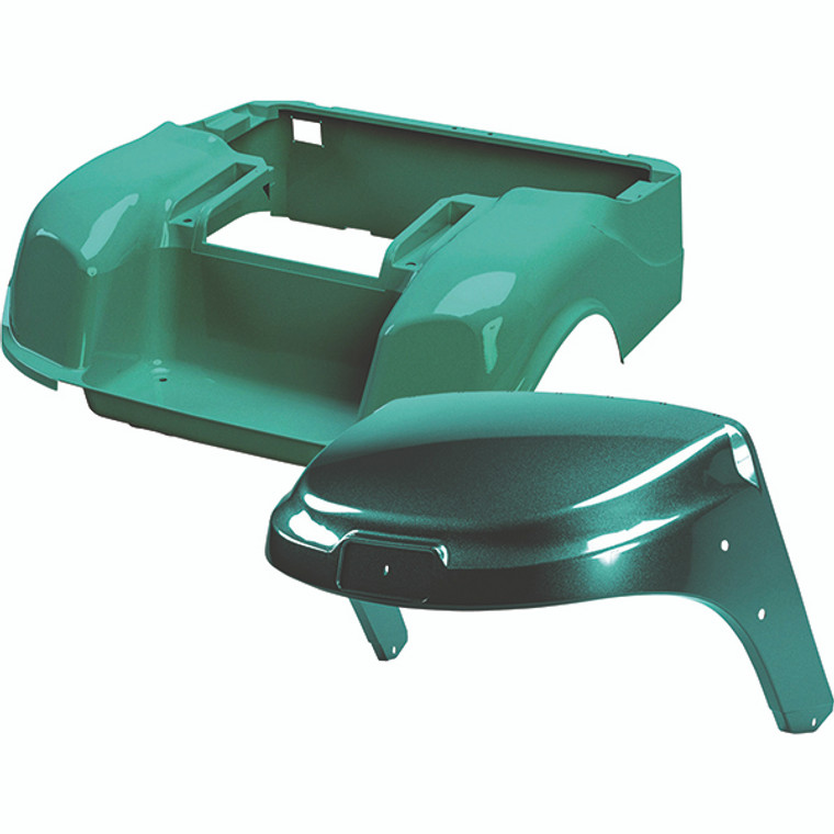 "DoubleTake Factory Body Kit for 2014 E-Z-GO TXT - Complete 2-piece Teal Green replacement panels with OEM fitment. High-impact polypropylene construction for superior durability." "DoubleTake Factory Body Kit for 2014 E-Z-GO TXT - Complete 2-piece Teal Green replacement panels with OEM fitment. High-impact polypropylene construction for superior durability."