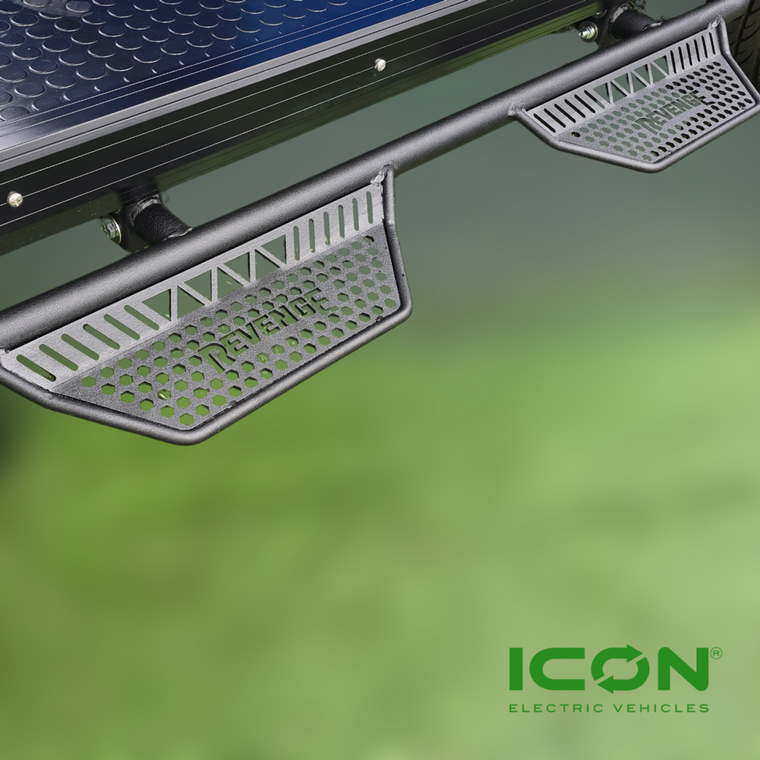 Revenge ICON Nerf Bar Side Steps Pair for i60L (Lifted) Model 2024 & Older Golf Carts (Does NOT FIT Epic CARTS)