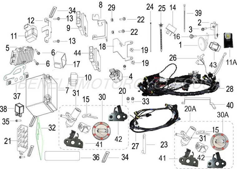 SUB WIRE HARNESS for Benelli TNT 300