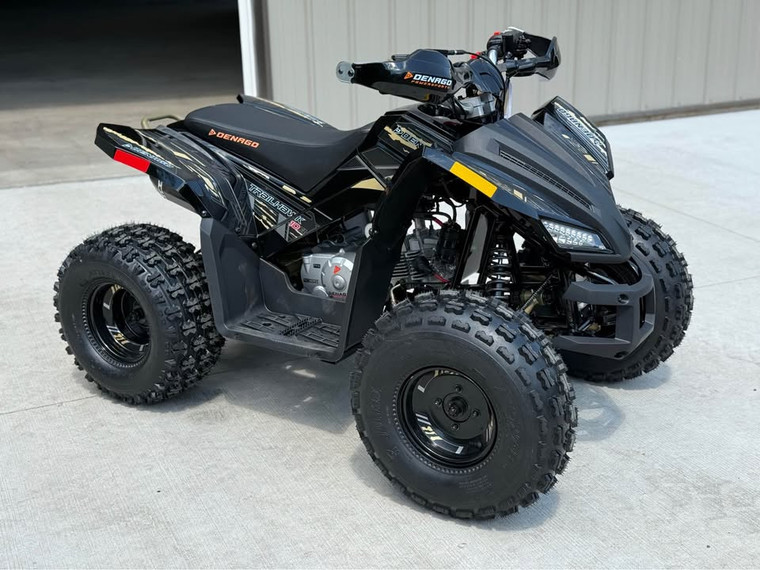 “2026 Denago Trailhawk 10 youth ATV black – safe kids four-wheeler”