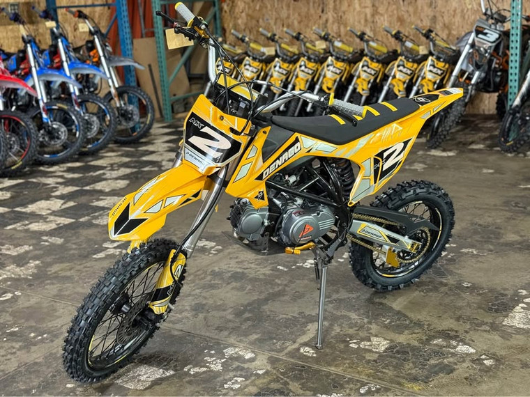 Main: 2026 Denago MX2 125cc Yellow manual dirt bike
