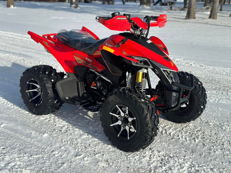 “Denago Daytona 250 red youth ATV fully assembled or crate option”