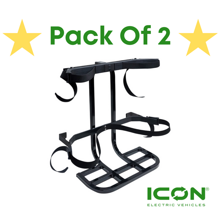 ICON Golf Cart Rear Seat Bag Attachment (Pack of 2) for Rear Grab Bar (Does NOT Fit ICON GAS Models) ICON Golf Cart Rear Seat Bag Attachment (Pack of 2) for Rear Grab Bar (Does NOT Fit ICON GAS Models)