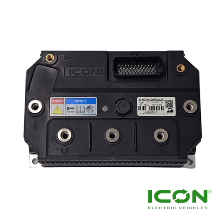 48-72 Volt 450Amp Controller for ICON Commercial, ICON-HD, and ICON EV Golf Carts 48-72 Volt 450Amp Controller for ICON Commercial, ICON-HD, and ICON EV Golf Carts