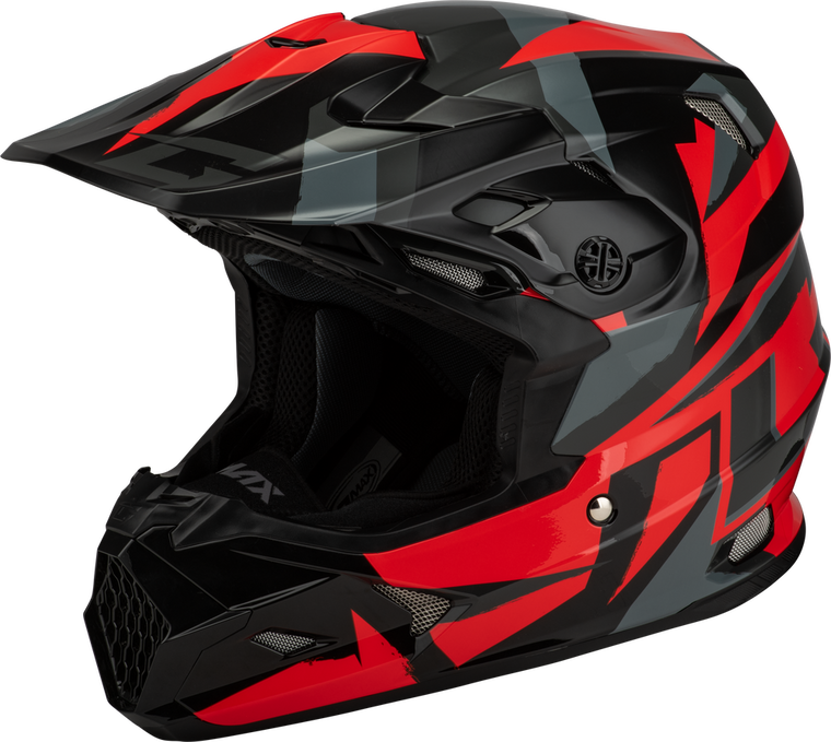 GMAX MX-96S SPLINTER HELMET BLACK/RED