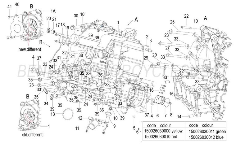 Crankcase Assembly for Benelli TNT600