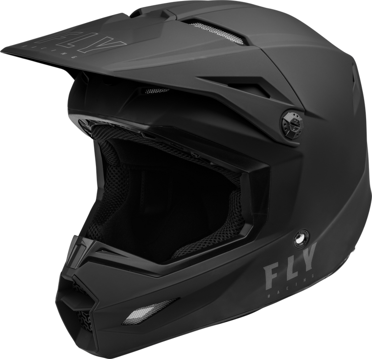 FLY RACING KINETIC LITE HELMET SOLID MATTE BLACK