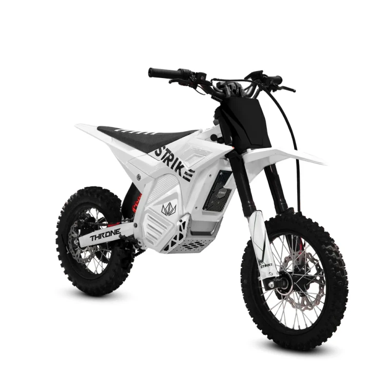 Main: 2026 Throne Cycles Shadow 48V White electric dirt bike