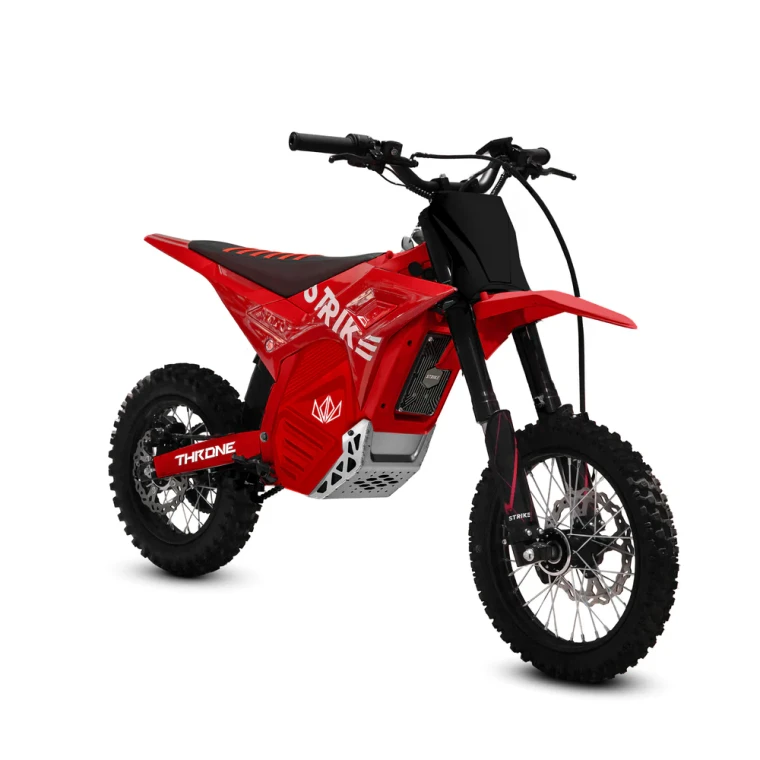 Main: 2026 Throne Cycles Shadow 48V Red electric dirt bike