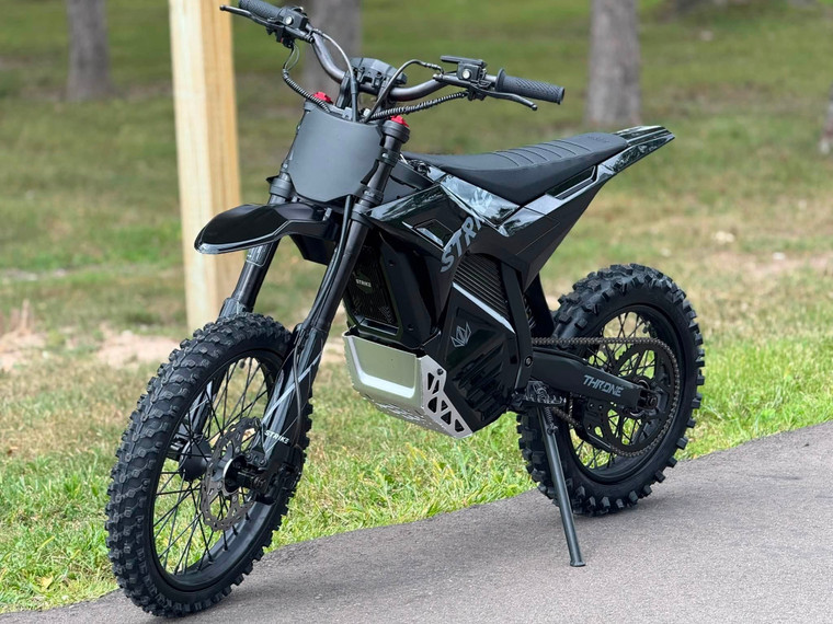 2026 Strike Shadow 60V 5000W Electric Dirt Bike – Black