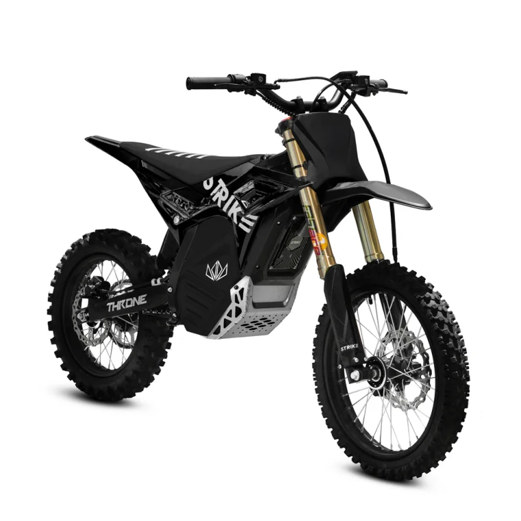Main: 2026 Throne Cycles Shadow 72V Black electric dirt bike