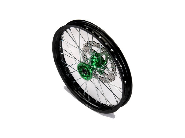 YCF 17" Front Aluminum Wheel with Brake Rotor & Sprocket for Bigy Bikes (2024-2025) - Green