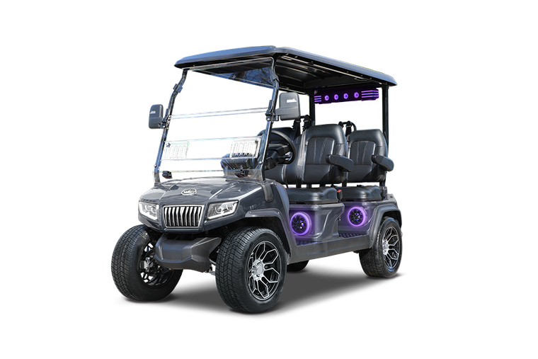 2027 Evolution D5 Ranger 4 Plus Arctic Gray lithium golf cart