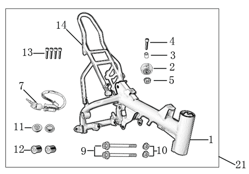 (02) CHAIN TENSIONER (YCF50)
