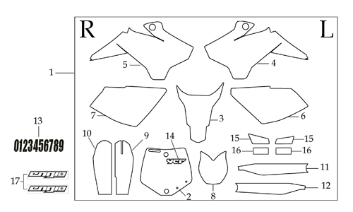 YCF 50A GRAPHIC KIT (2021)