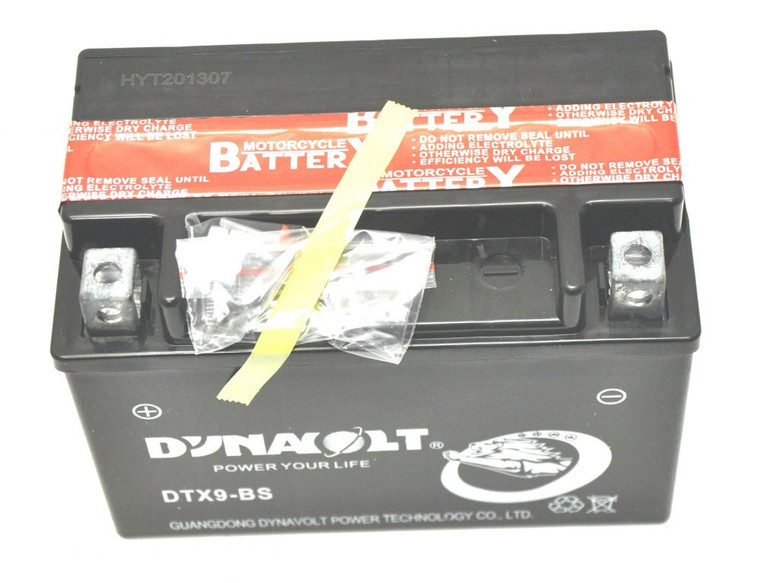 (02) Hammerhead Dynavolt Battery GTX9-BX (DTX9-BS) (YTX9-BS) (02) Hammerhead Dynavolt Battery GTX9-BX (DTX9-BS) (YTX9-BS)