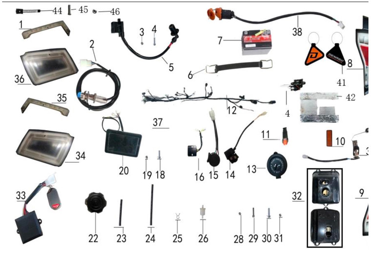 Speed Sensor for Denago Mudhawk 200 FI
