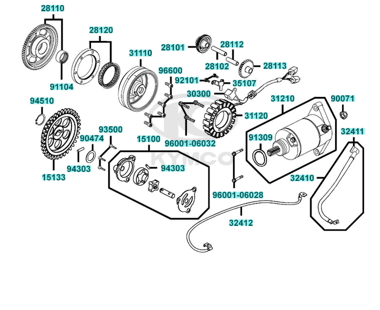 2023 KYMCO MXU 450i (Starting Motor/Stator)