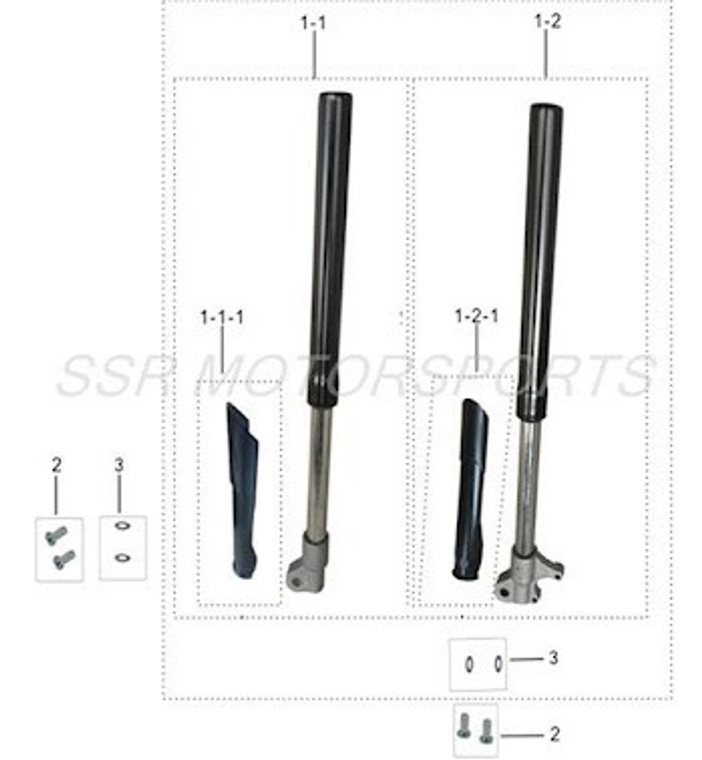2021 & Newer SSR SX50A (Front Forks) 2021 & Newer SSR SX50A (Front Forks)