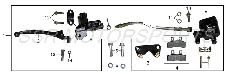 SSR SR70c (Front Brake Assembly) SSR SR70c (Front Brake Assembly)