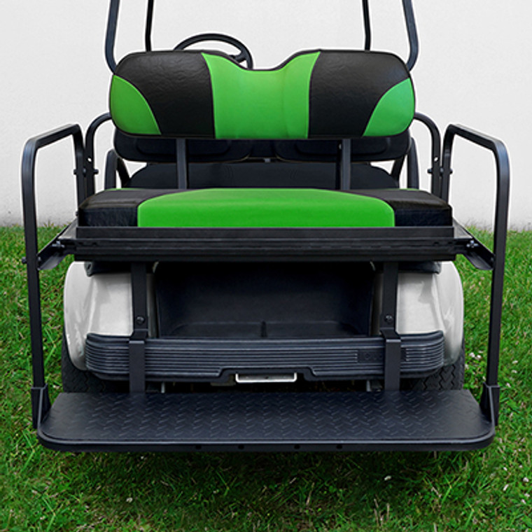 RHOX Rhino Seat Kit, Sport Black/Green, Club Car DS RHOX Rhino Seat Kit, Sport Black/Green, Club Car DS