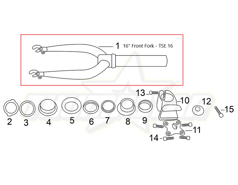 7813 | Front Fork- Fits TSE16