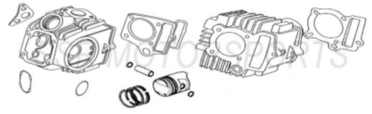 COMPLETE TOP END KIT (BANGEN ENGINE) SR125AUTO COMPLETE TOP END KIT (BANGEN ENGINE) SR125AUTO