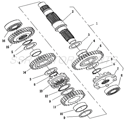 Counter Shaft (Bison 400U XL) Counter Shaft (Bison 400U XL)