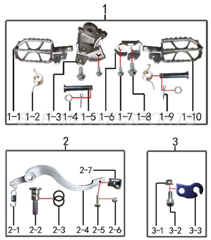 Footpegs & Components