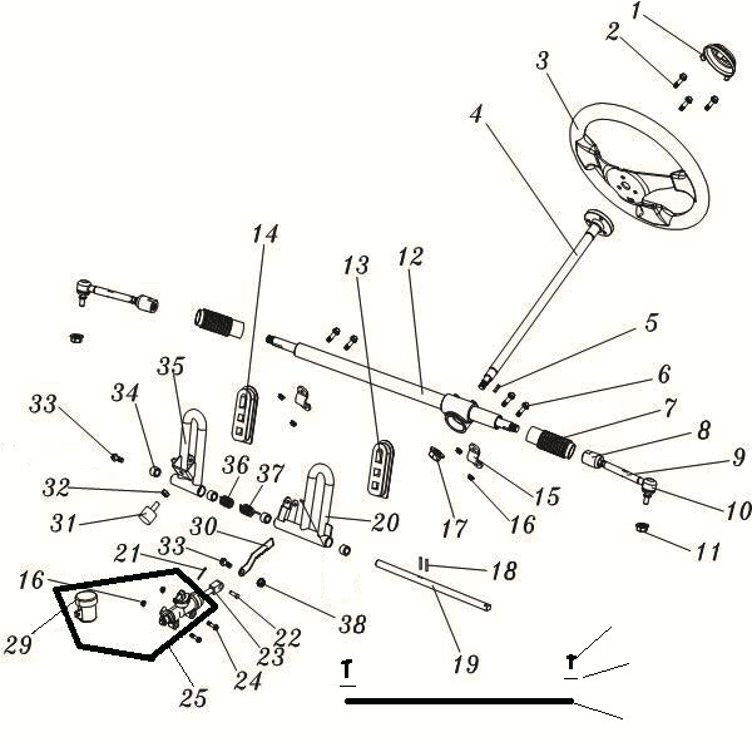 Hammerhead Mudhead SE (Steering Assembly)