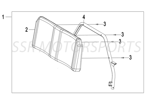 Rear Seat Backrest (P Model)