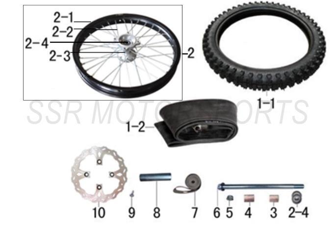 2026 SSR XD150 Front Wheel