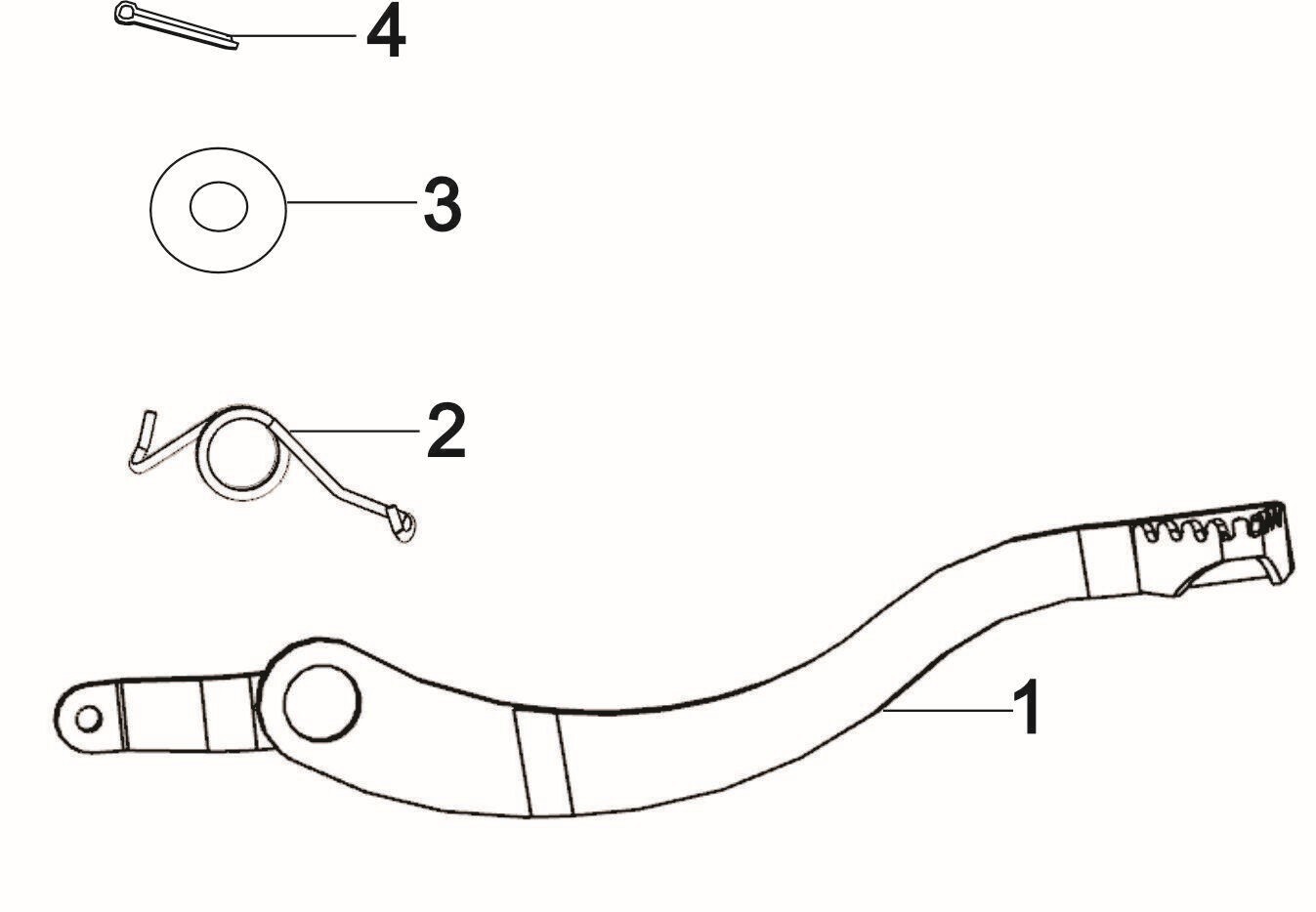 Foot Brake Lever Assembly