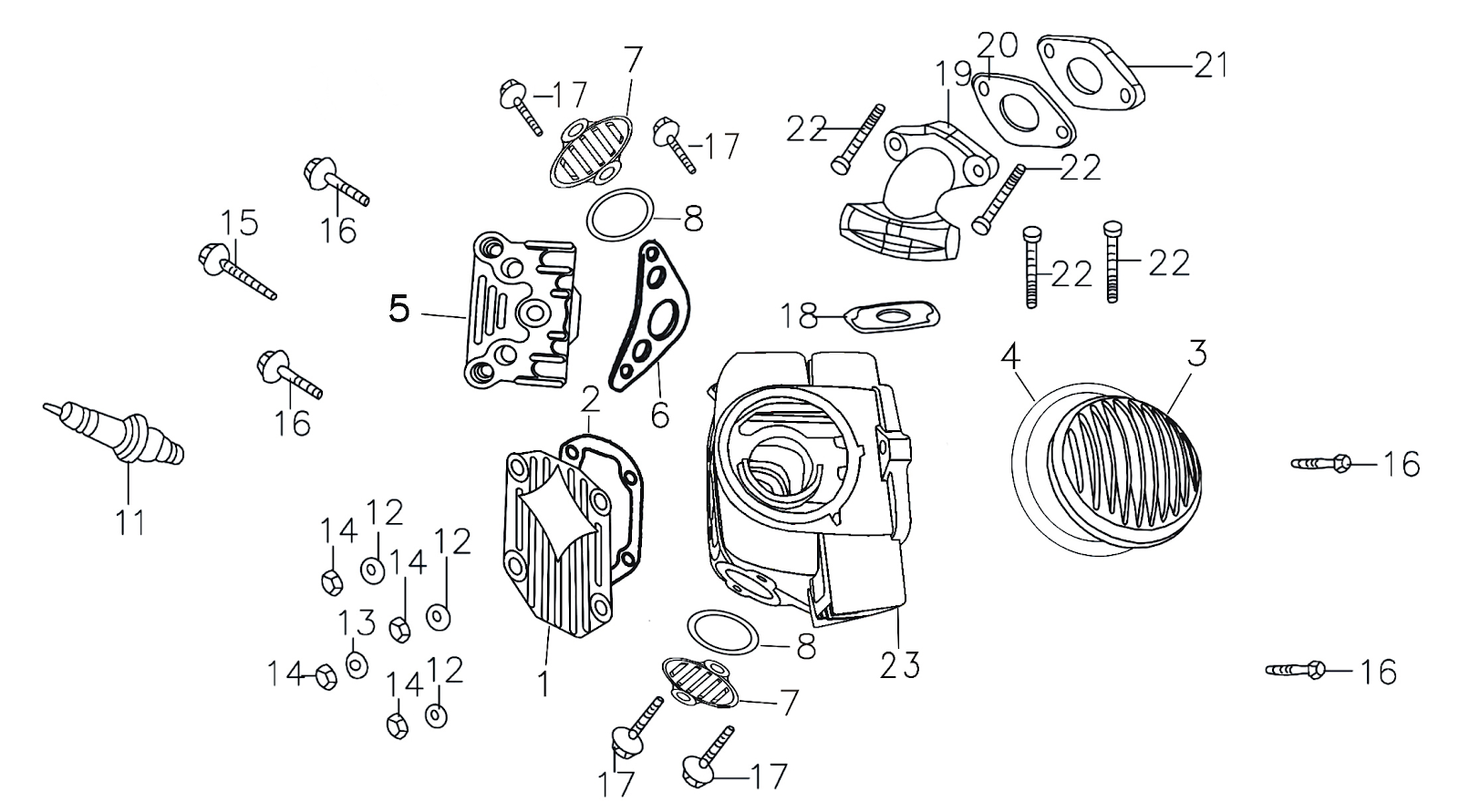 Piranha P140 (Cylinder Head) Piranha P140 (Cylinder Head)