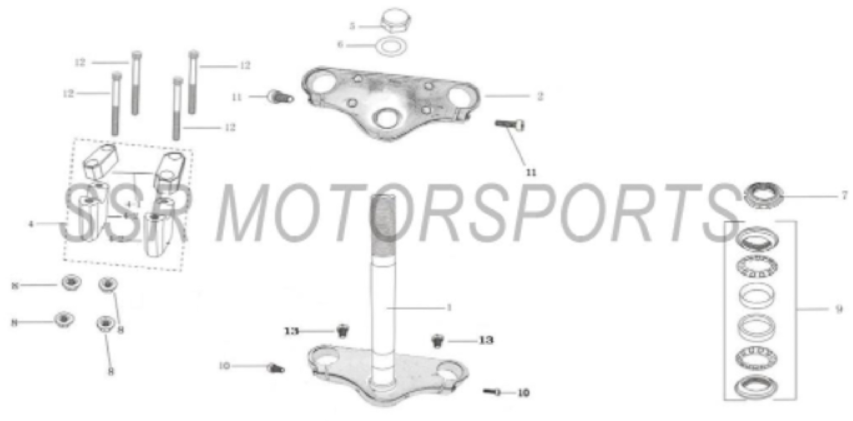 Upper and Lower Triple Clamp