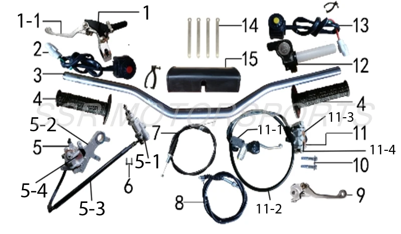 Handlebars & Brake Assembly