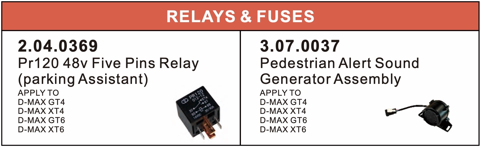 Relays & Fuses Relays & Fuses