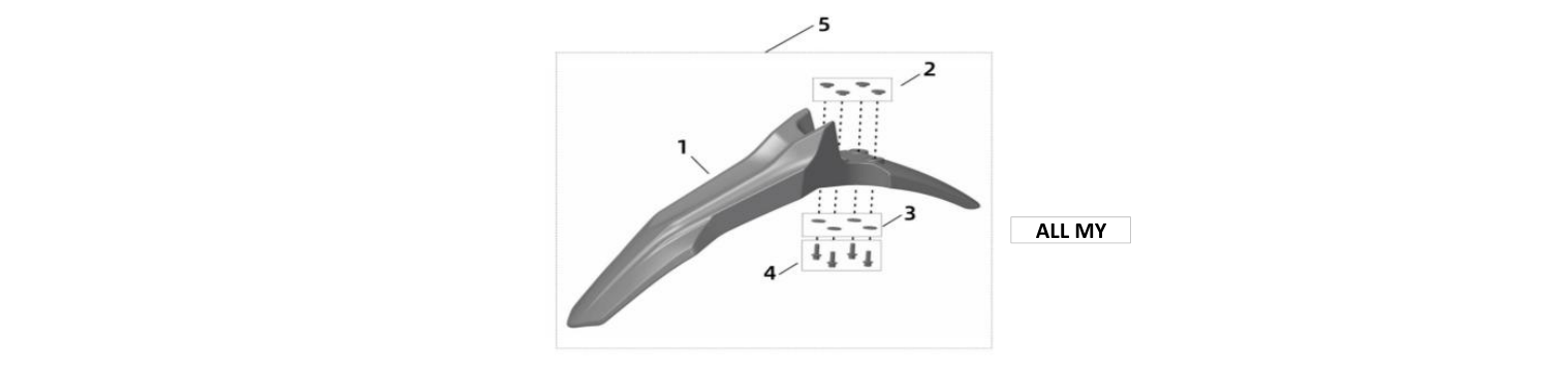 44. Front Fender Black