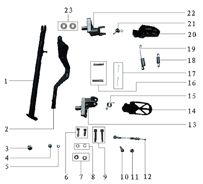 Kickstand & Foot Pegs
