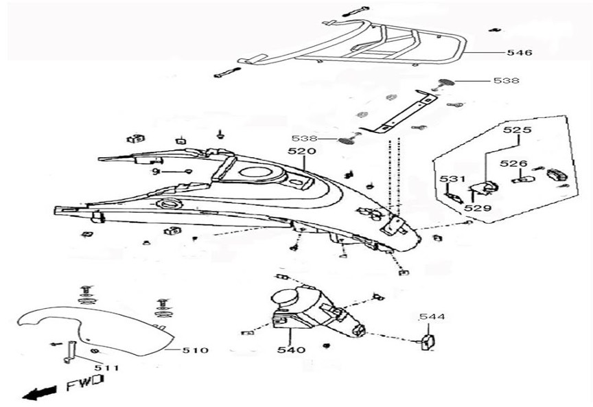 Wolf Islander (Rear Fender/Rear Rack)