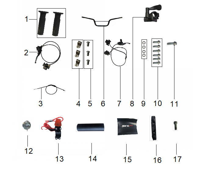 Handlebars & Brake Assembly