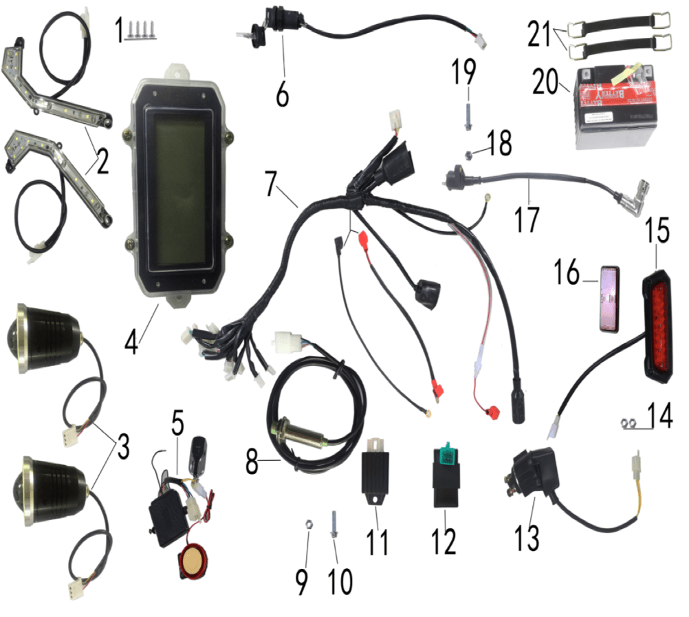 Mudhawk 10 (Electrical Parts)