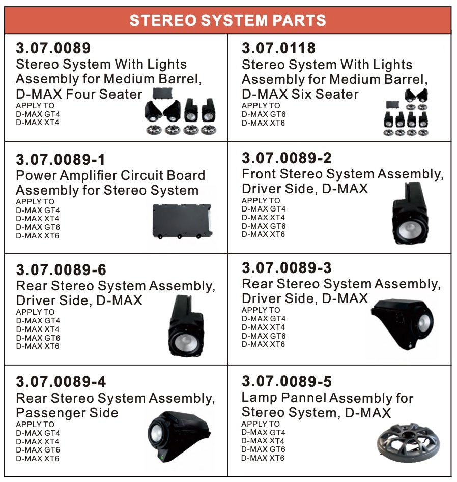 Stereo System Parts Stereo System Parts