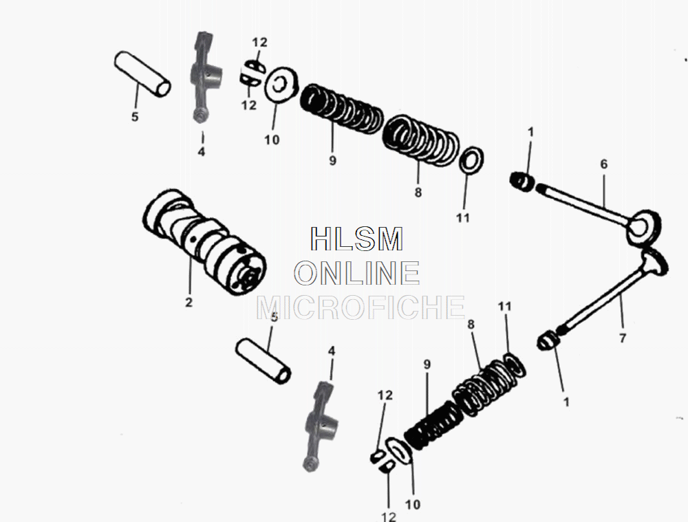 Cam Shaft W/ Valves Assembly