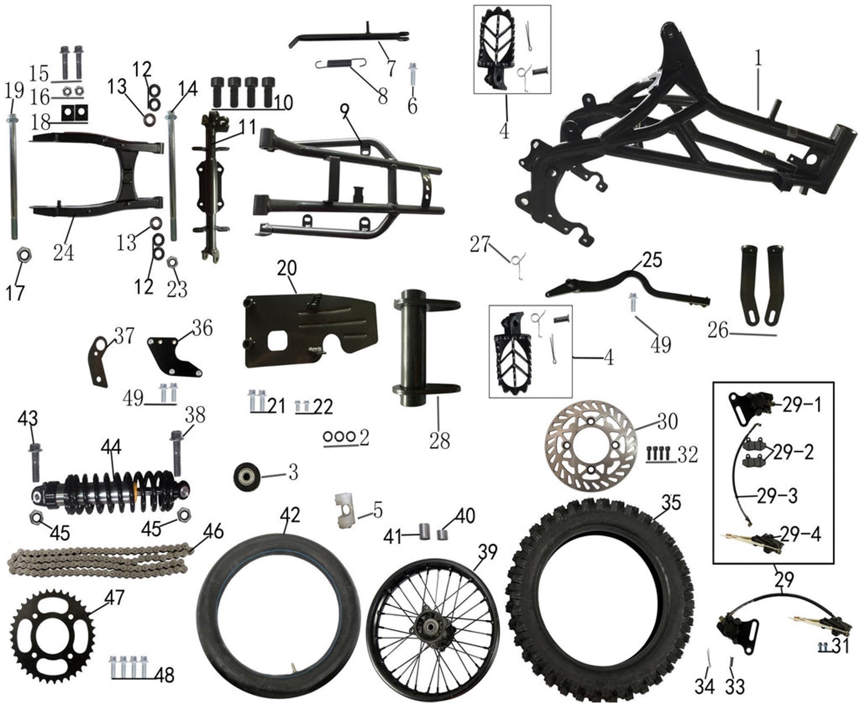 Tao DB27 (Frame & Rear End Assembly)