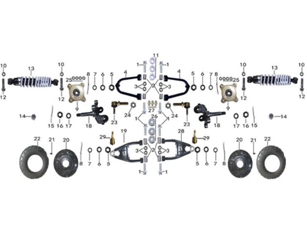Tao Raptor 200 (Front End Assembly)