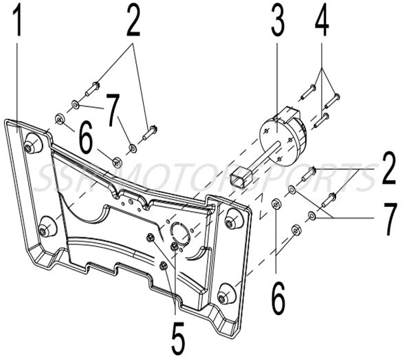 Trailer Light Plug Mount