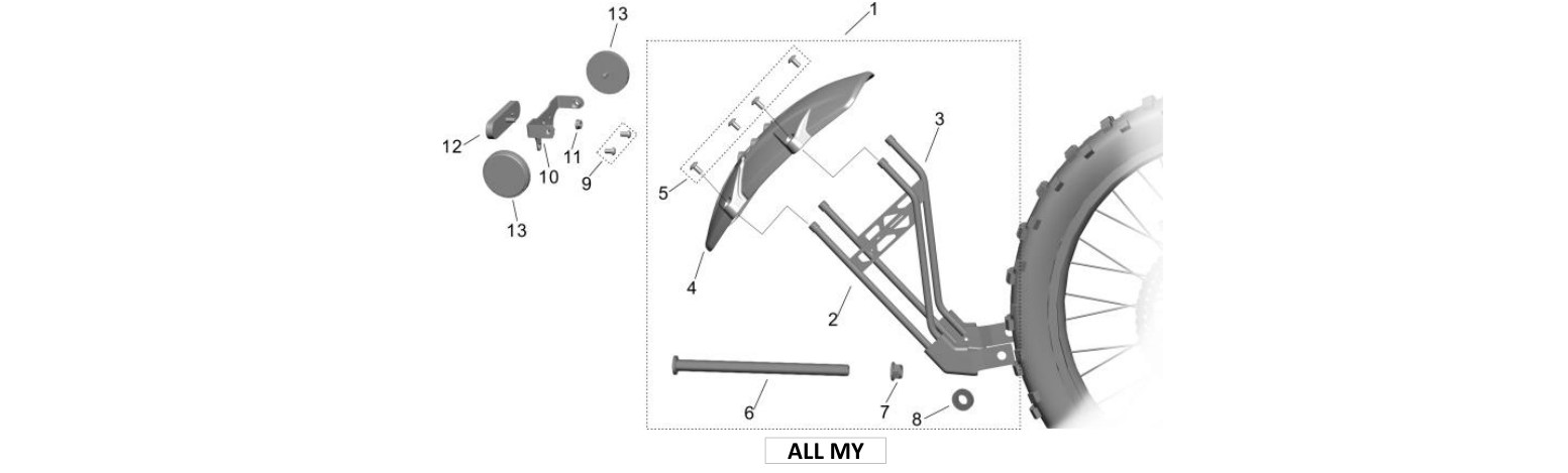 27. Rear Wheel Fender Kit